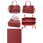 プラダ 2WAYハンドバッグ ガレリア BN1874 レッド レザー トートバッグ ショルダーバッグ 赤 サフィアーノレザー PRADA BN1874 NZV 68Z
