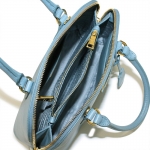 プラダ PRADA ハンドバッグ BL0837 ブルー サフィアーノラックス