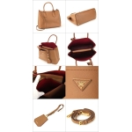 プラダトートバッグ ショルダーバッグ レディース PRADA 1BG887 2A4A F098I F0XKV ブラウン