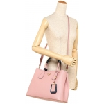 プラダトートバッグ レディース PRADA 1BG775 2A4A F0776 ピンク ネイビー