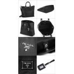 プラダバッグ  PRADA VIT.DAINO トートバッグ ヴィッテロ ダイノ レザー 黒 2WAY BN2876