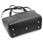 グッチ  GUCCI ソーホー 2way ハンドバッグ レザー ブラック インターロッキングG タッセル レディース 369176 A7M0G 1000