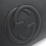 グッチ  GUCCI ソーホー 2way ハンドバッグ レザー ブラック インターロッキングG タッセル レディース 369176 A7M0G 1000