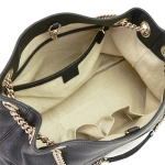 グッチ  （GUCCI） チェーントートバッグ ソーホー レザー ブラック ゴールド金具 レディース 308982 A7M0G 1000