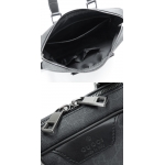 グッチ GUCCI ビジネスバッグ ブリーフケース GGスプリーム PVC キャンバス ブラック×グレー 368557 KHN7R 1078
