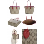 グッチ  GUCCI GGスプリームキャンバス バッグ トートバッグ 415721 KLQIG 9784 ピンク+レッド
