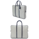 グッチ 201480 KGDHN 4075 GGスプリーム ブリーフケース BEIGE/BLU+BLU メンズ