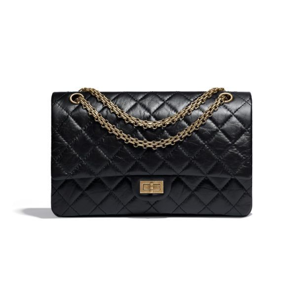 シャネル CHANEL/2.55 ラージ ハンドバッグ ブラック A37587 Y04634 C3906