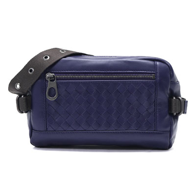ボッテガヴェネタ BOTTEGA VENETA ウエストバッグ イントレチャート 【INTRECCIATO】 アトランティックブルー 368899 VQ121 4169 メンズ