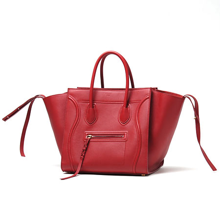 セリーヌ CELINE レザー ハンドバッグLUGGAGEラゲージ ファントム Red 16995 3mcc 27ed レディース