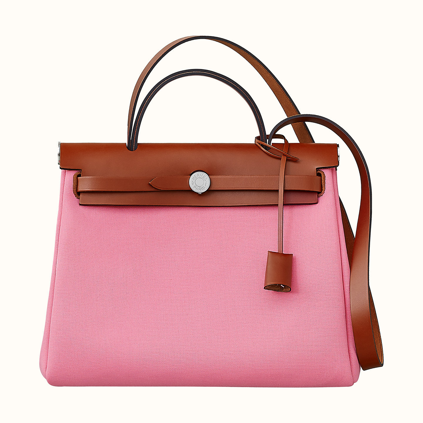 HERMES Herbag Zip retourne エールバッグ ジップ 31 ピンク he-ba-8127