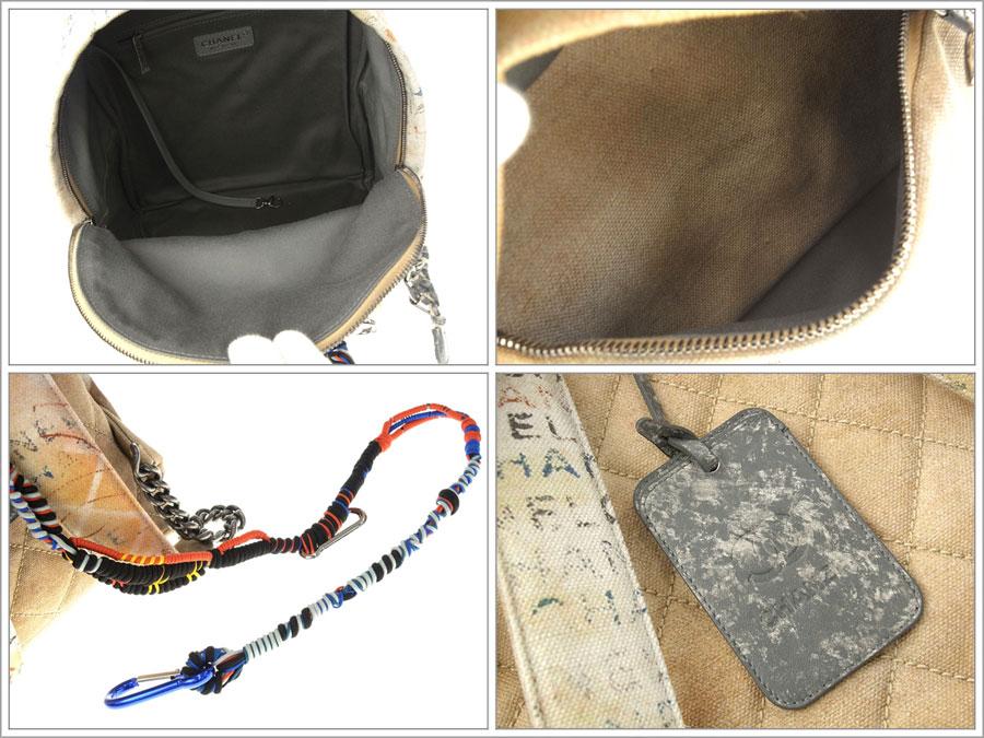 シャネル リュック グラフィティ キャンバス ココマーク Graffiti Newspaper A92352 CHANEL バックッパック