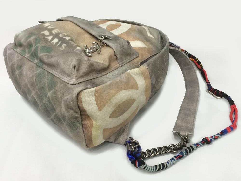 シャネル リュック グラフィティ キャンバス ココマーク Graffiti Newspaper A92352 CHANEL バックッパック
