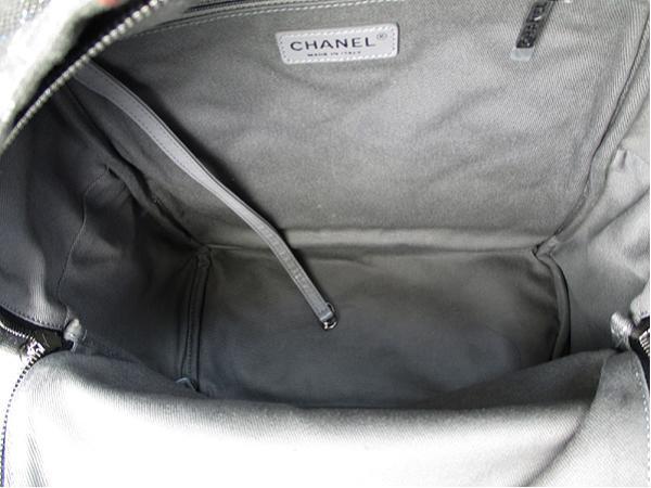 シャネルバックパック　　CHANEL　2014SSコレクション　グラフィティ リュックサック バックパック キャンバス グレー A92352