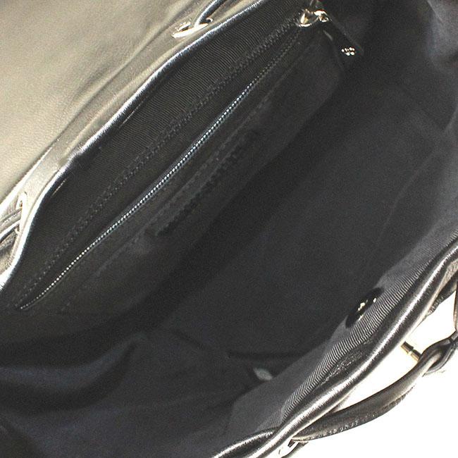 シャネル ラムスキン チェーンショルダー パックパック リュックサック シルバー金具 A91121 バッグ ショルダーバッグ