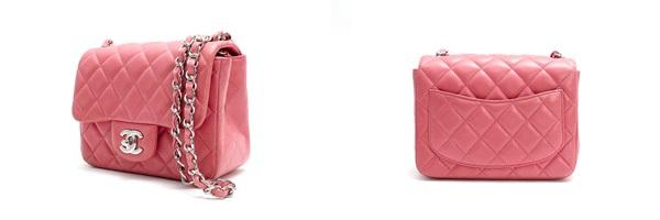 シャネル マトラッセ　チェーンショルダーバッグ　ミニマトラッセ　A35200　ラムスキン　ピンク×シルバー金具　
