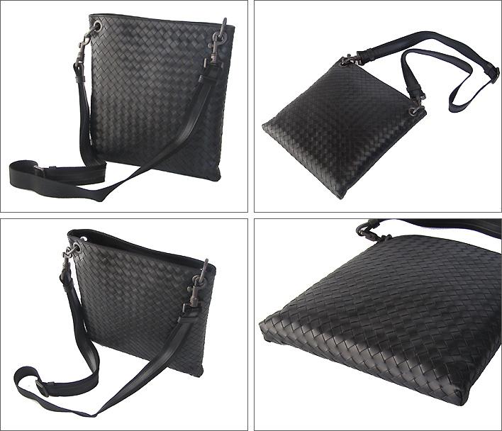 BOTTEGA VENETAバッグ ボッテガヴェネタ ショルダーバッグ 斜め掛け 黒 ブラック 172736 V465C 1000