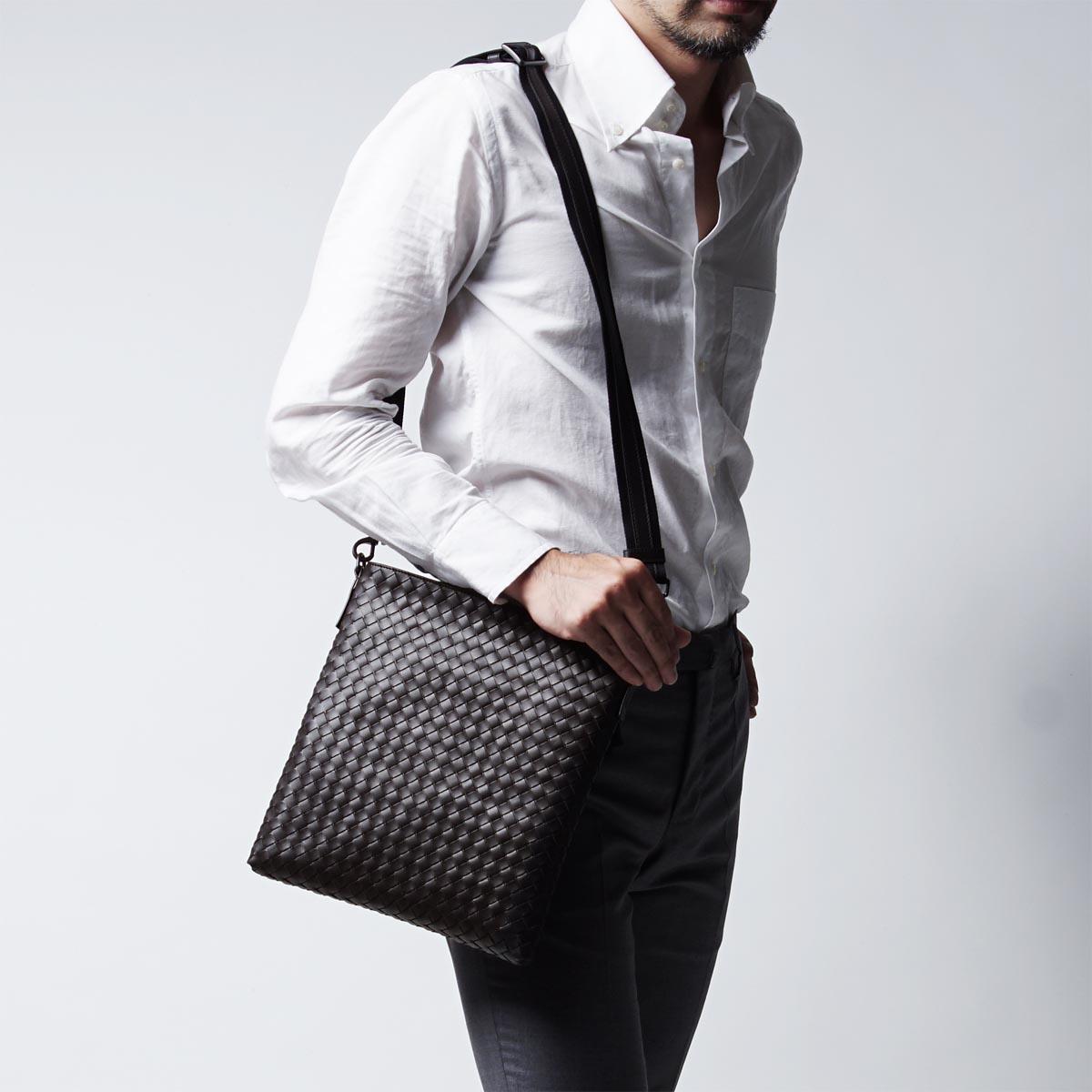 ボッテガヴェネタ BOTTEGA VENETA ショルダーバッグ VN ダークブラウン ブラウン系 276357 v465c 2066 メンズ