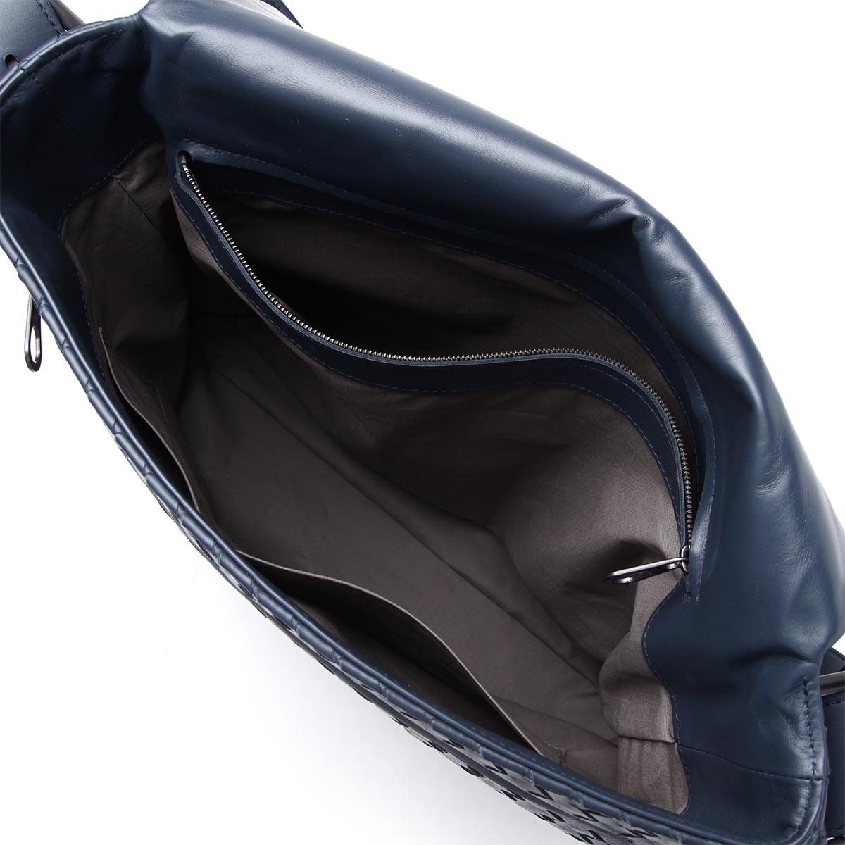 ボッテガヴェネタ BOTTEGA VENETA  ショルダーバッグ LEGGERO プリュッセ ブルー系 406275 vq131 4058 メンズ