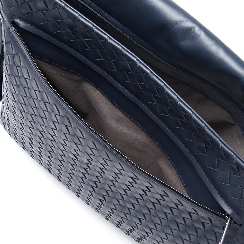 ボッテガヴェネタ BOTTEGA VENETA  ショルダーバッグ LEGGERO プリュッセ ブルー系 406275 vq131 4058 メンズ