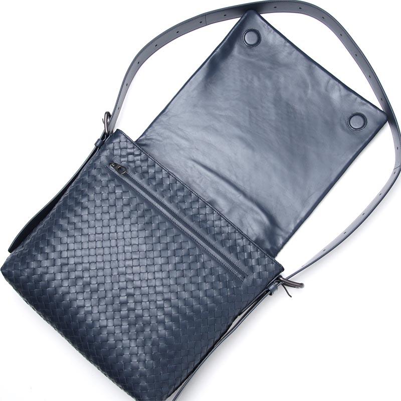 ボッテガヴェネタ BOTTEGA VENETA  ショルダーバッグ LEGGERO プリュッセ ブルー系 406275 vq131 4058 メンズ