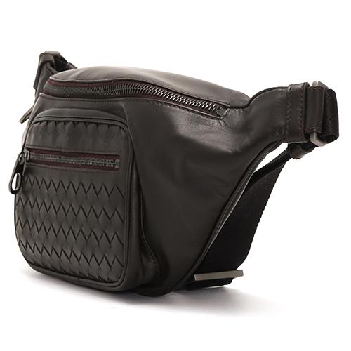 ボッテガヴェネタ BOTTEGA VENETA ウエストバッグ イントレチャート 【INTRECCIATO】 モロブラウン 222310 VQ121 1375 メンズ