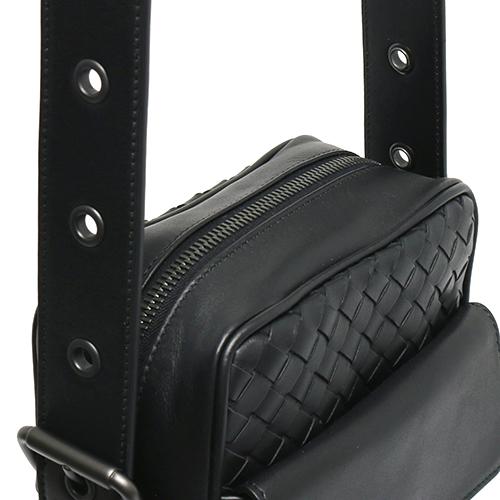 ボッテガヴェネタ BOTTEGA VENETA ショルダーバッグ イントレチャート ブラック 163313 V4651 1000 メンズ レディース