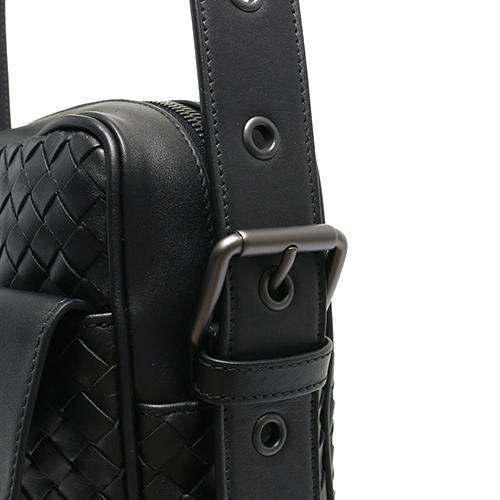 ボッテガヴェネタ BOTTEGA VENETA ショルダーバッグ イントレチャート ブラック 163313 V4651 1000 メンズ レディース