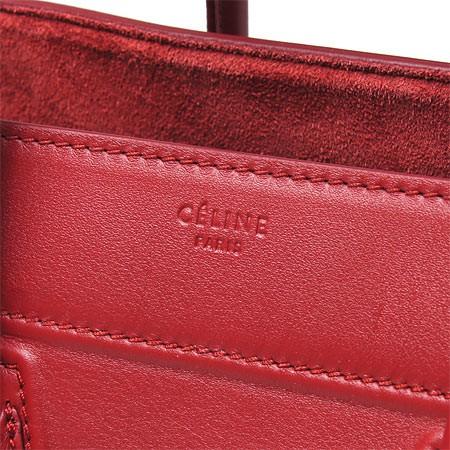セリーヌ CELINE レザー ハンドバッグLUGGAGEラゲージ ファントム Red 16995 3mcc 27ed レディース