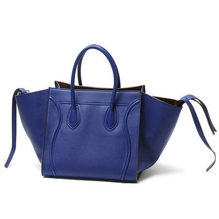  セリーヌCELINEハンドバッグLUGGAGE PHANTOMラゲージファントム LEATHER INDIGO ブルー系16995 3mcc o7in レディース