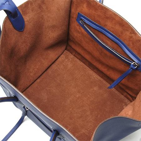 セリーヌCELINEハンドバッグLUGGAGE PHANTOMラゲージファントム LEATHER INDIGO ブルー系16995 3mcc o7in レディース