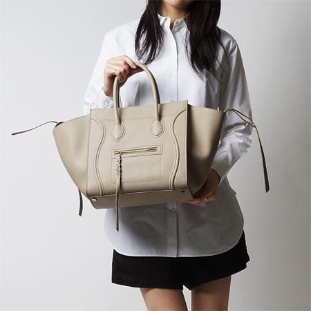 セリーヌ ハンドバッグLUGGAGE PHANTOMラゲージ ファントム LEATHER Beige 16995 3mcc 02bg レディース