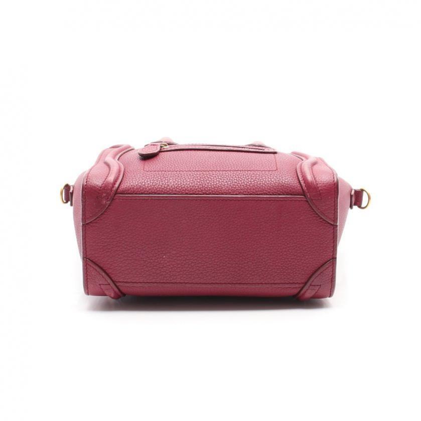 CELINE  ラゲージ ナノショッパー ハンドバッグ レザー  2WAY 168243​
