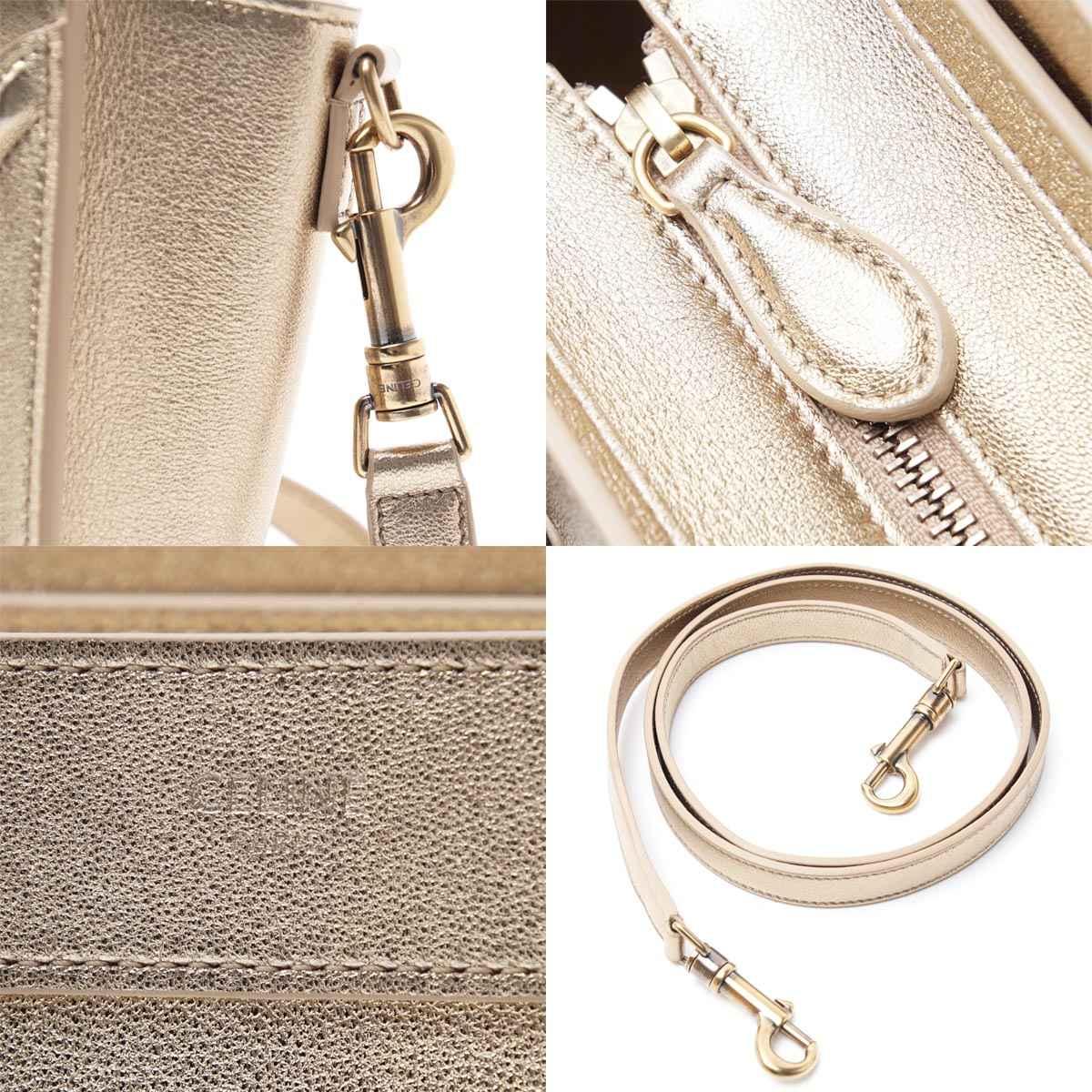 CELINEバッグ  セリーヌ ハンドバッグ 2WAYLUGGAGE Nano ラゲージ ナノ レディース 18924-3bed-35or
