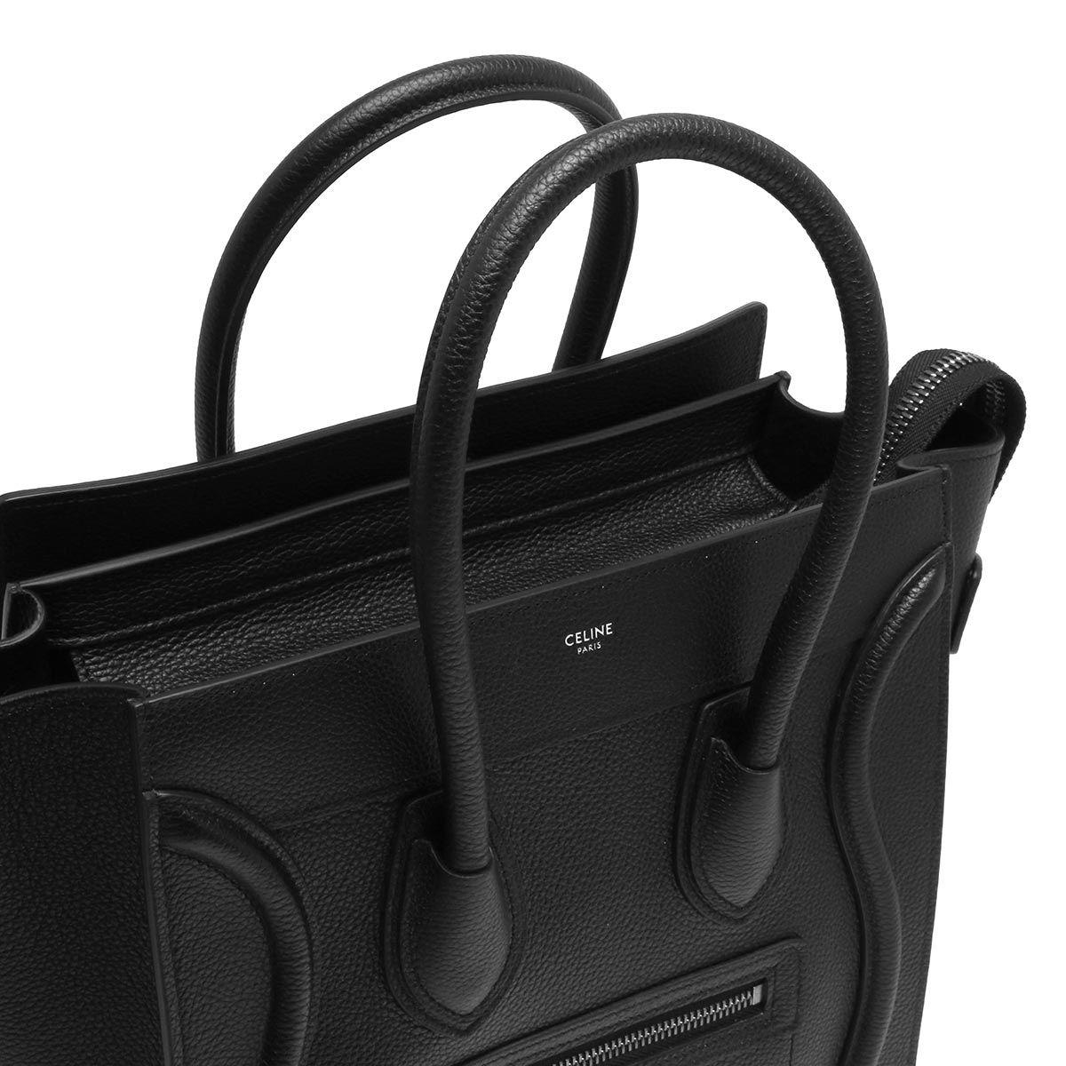 セリーヌバッグ  CELINE ハンドバッグ ラゲージLUGGAGE マイクロMICRO ブラック 18979 3DRU 38NO レディース