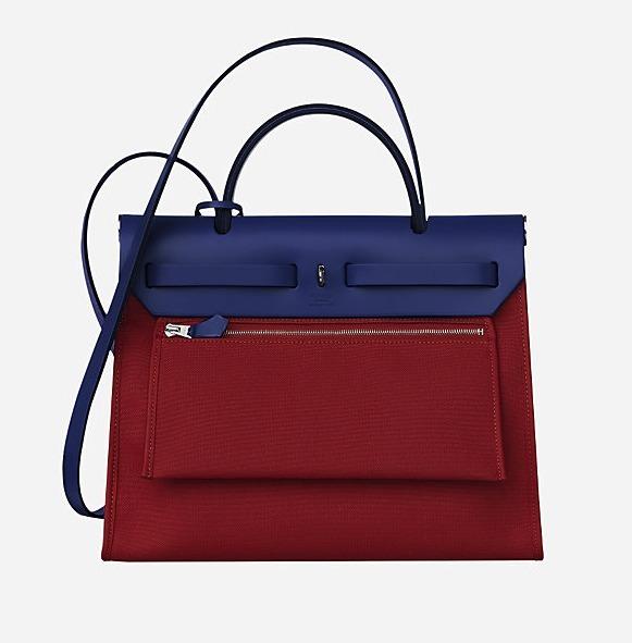 HERMES Herbag Zip/エールバッグ・ジップ31/rouge grenat he-ba-8129