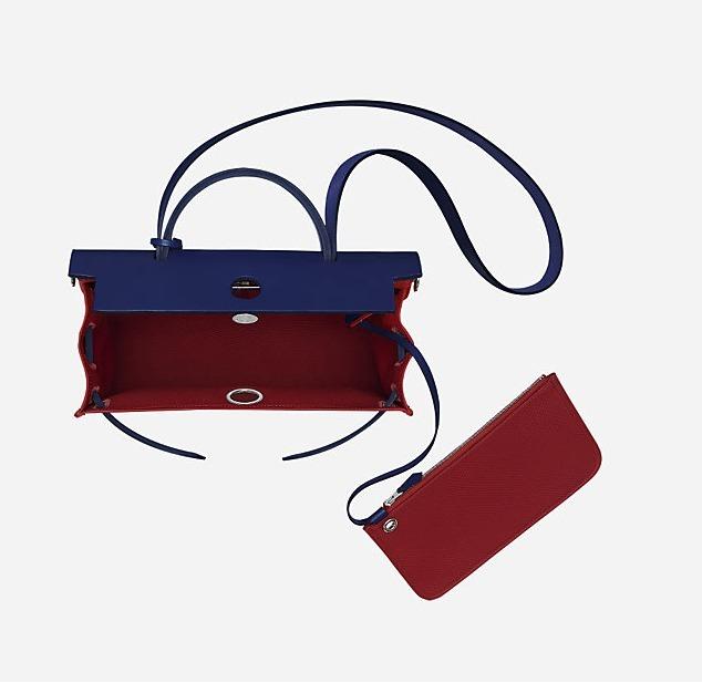 HERMES Herbag Zip/エールバッグ・ジップ31/rouge grenat he-ba-8129
