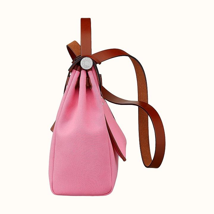 HERMES Herbag Zip retourne エールバッグ ジップ 31 ピンク he-ba-8127