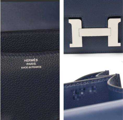 エルメス ミニコンスタンス 18 ブルードマルタ ブルードマルト エバーカラー シルバー金具 ショルダーバッグ he-ba-4792