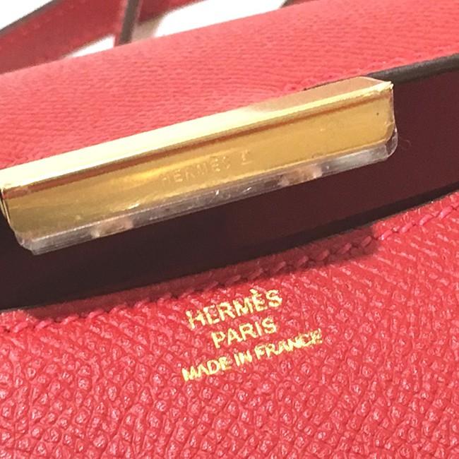 HERMES エルメス H金具 コンスタンス ミニ 3 ショルダーバッグ エプソン ルージュカザック ゴールド金具 レディース he-ba-4787