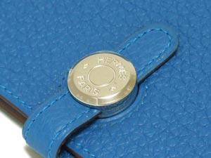 エルメスドゴンGM ミコノスブルー×シルバー金具he-ac-1359