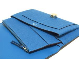 エルメスドゴンGM ミコノスブルー×シルバー金具he-ac-1359