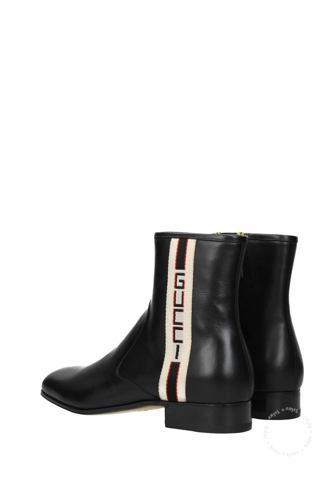 グッチシューズ GUCCI レザーアンクルブーツ 523289