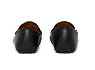 グッチ GUCCI ウェブ付き レザー ドライビングシューズ450892A9L601098