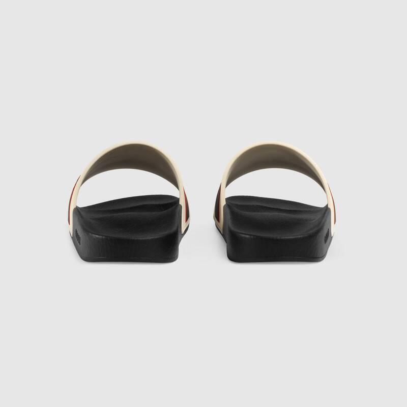GUCCIシューズ ストライプ ラバー スライドサンダル 522884