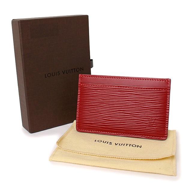 ルイヴィトン LOUIS VUITTON LV　ポルト カルト・サーンプル カードケース コクリコ エピレザー m60721