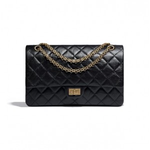 シャネル CHANEL/2.55 ラージ ハンドバッグ ブラック A37587 Y04634 C3906