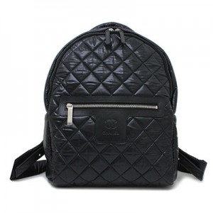 CHANEL シャネル マトラッセ コココクーン バックパック 黒 A92559 レディース ナイロン/レザー リュック・デイパック