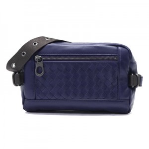 ボッテガヴェネタ BOTTEGA VENETA ウエストバッグ イントレチャート 【INTRECCIATO】 アトランティックブルー 368899 VQ121 4169 メンズ