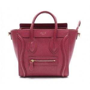 CELINE  ラゲージ ナノショッパー ハンドバッグ レザー  2WAY 168243​